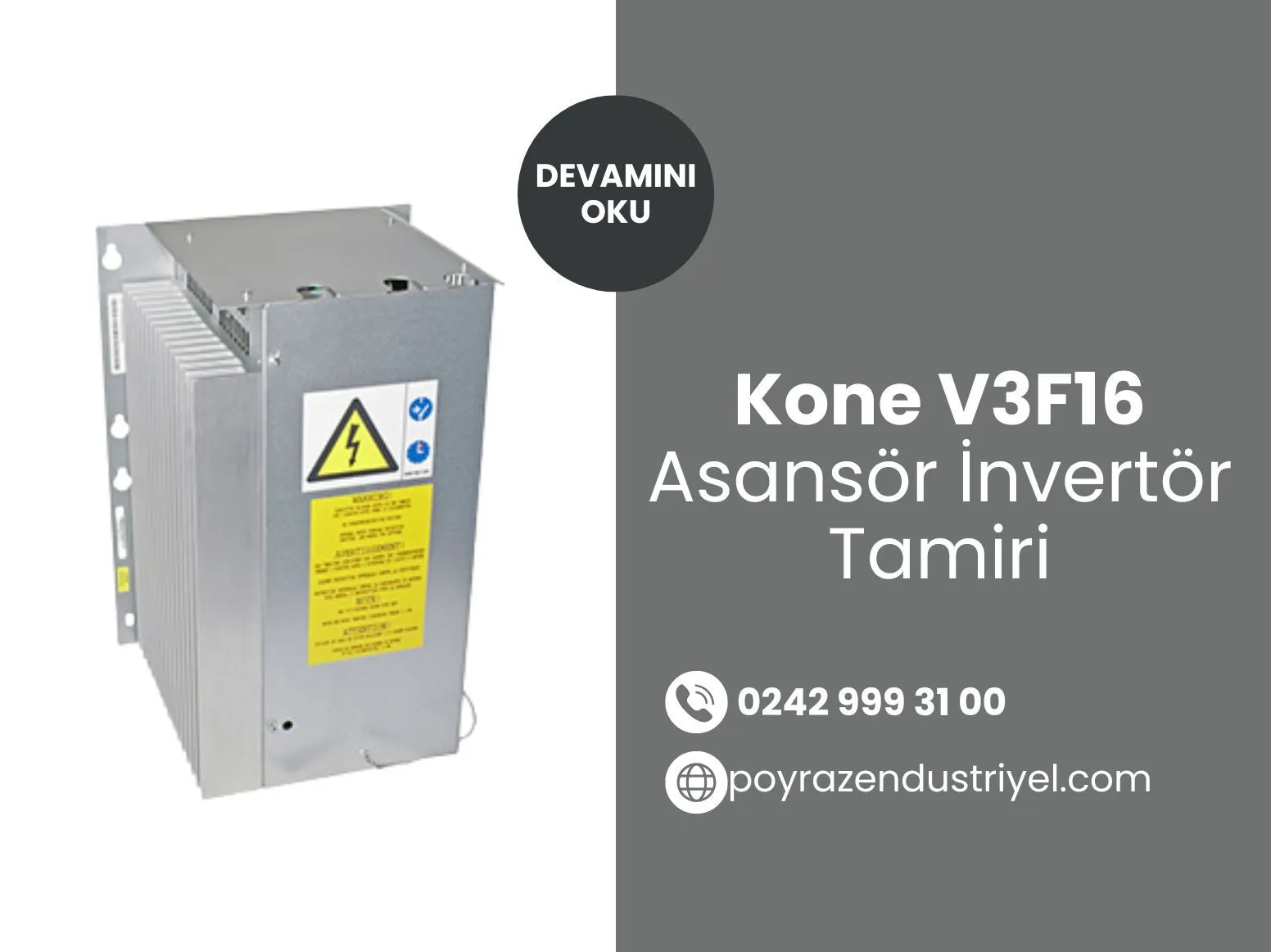 Kone V3f16 Asansör İnvertör Tamiri